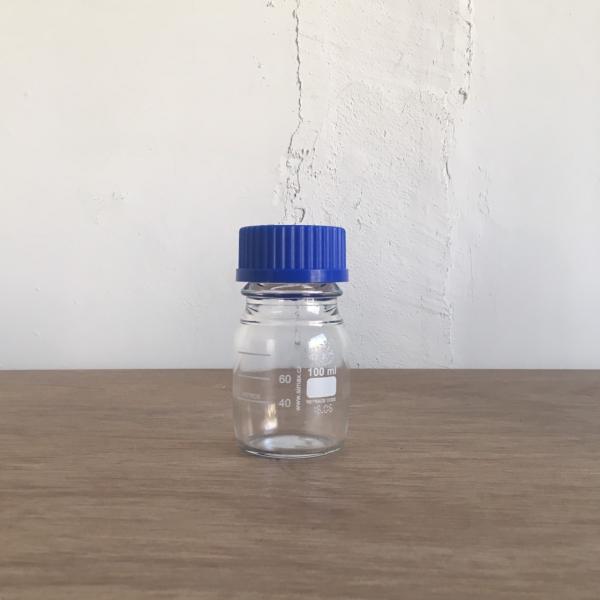 SIMAX ねじ口瓶 100mL / ストレージボトル / メディウム瓶 青キャップ