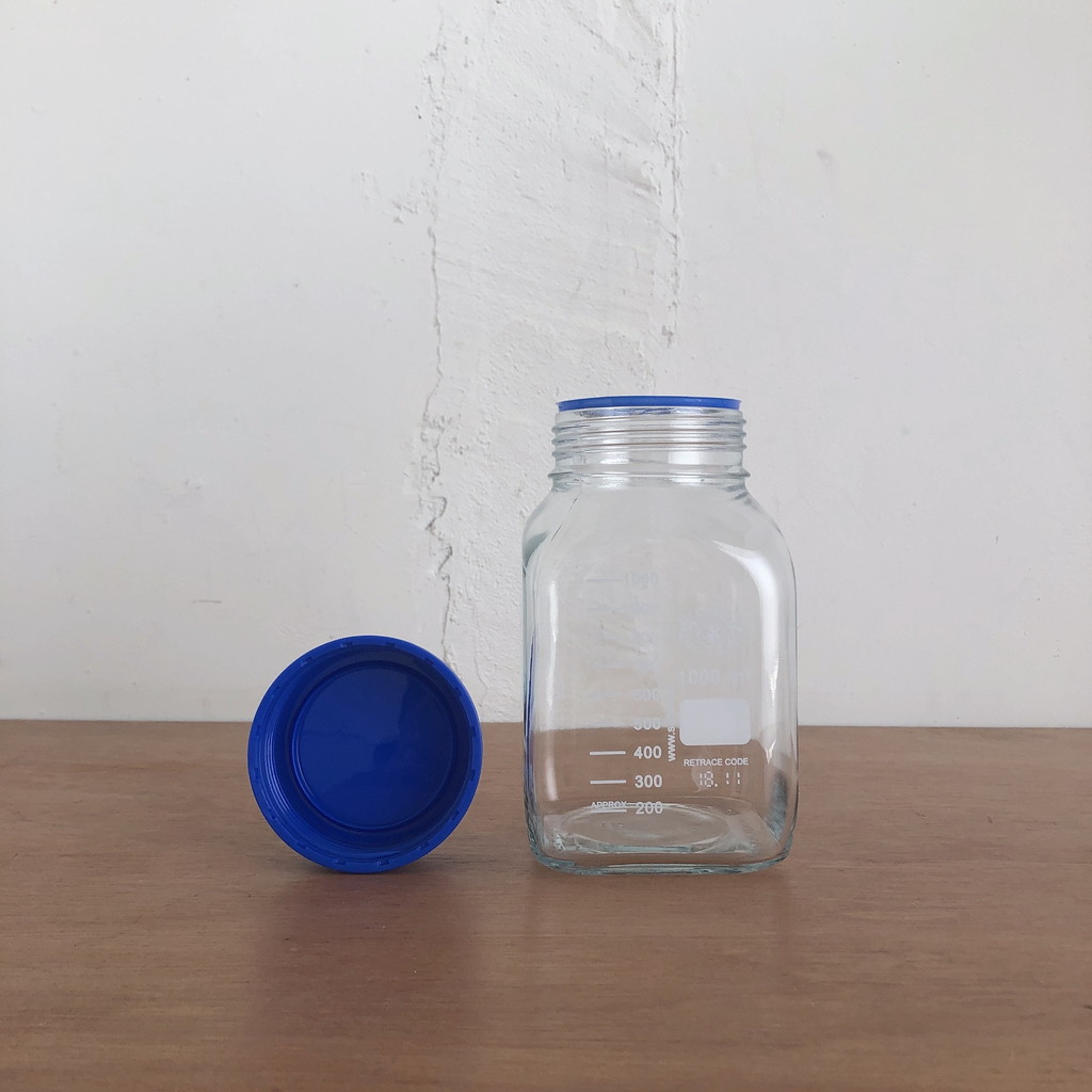 SIMAX 広口角型ボトル 1000mL | リカシツ ｜ 理化学+インテリア