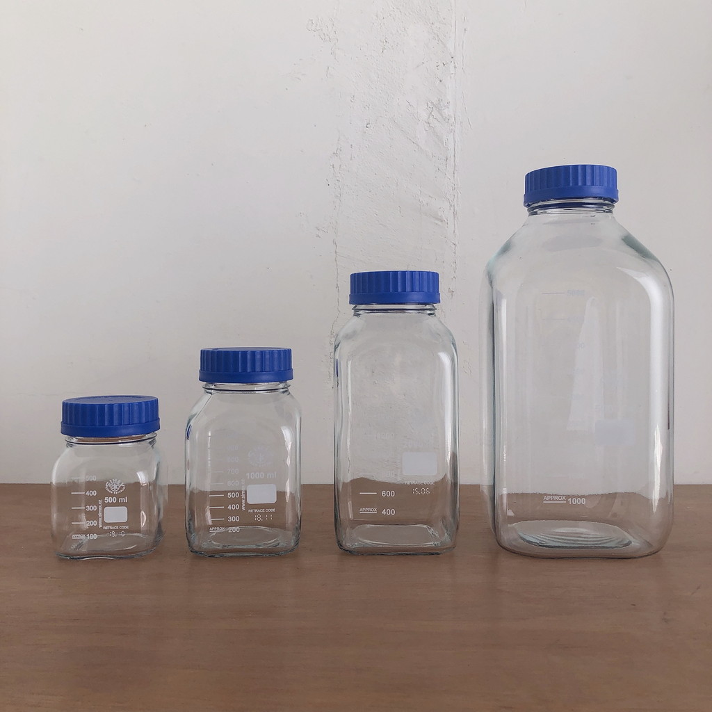 SIMAX 広口角型ボトル 1000mL | リカシツ ｜ 理化学+インテリア
