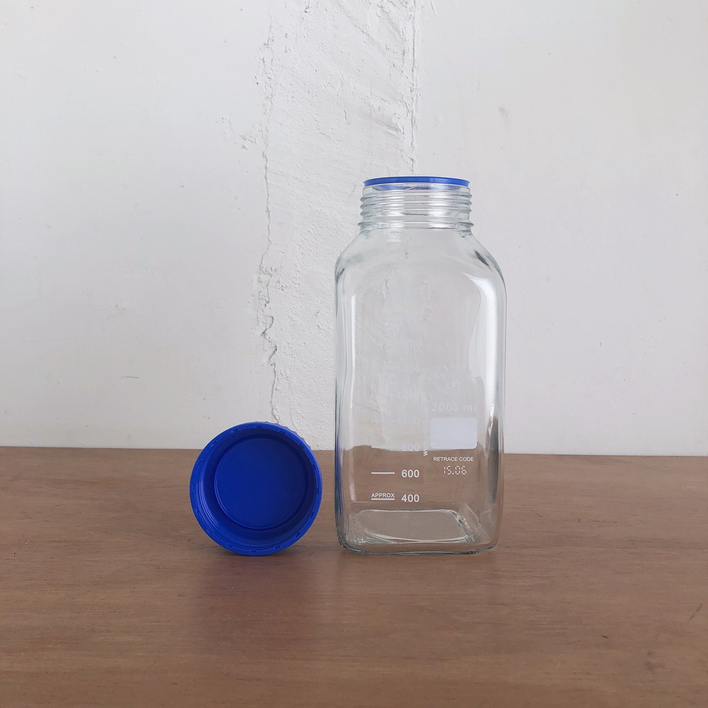 SIMAX 広口角型ボトル 2000mL | リカシツ ｜ 理化学+インテリア