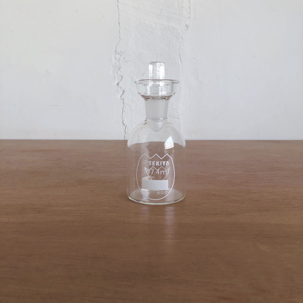 SEKIYA フラン瓶 200ML ガラスカップ付
